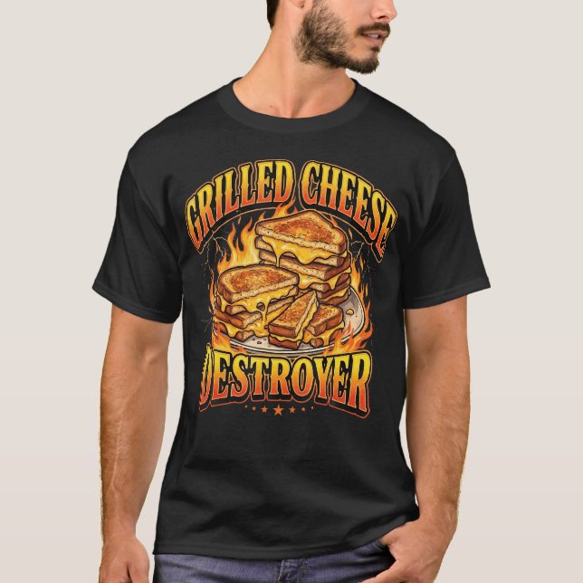 Gegrillter Käse T-Shirt (Vorderseite)