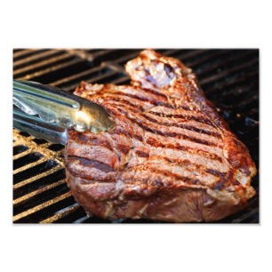 Gegrillter Steak-Wand-Druck Fotodruck