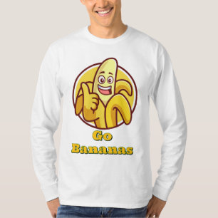 Geh Bananen! Langschläfer-T - Shirt   Fun Graphic 