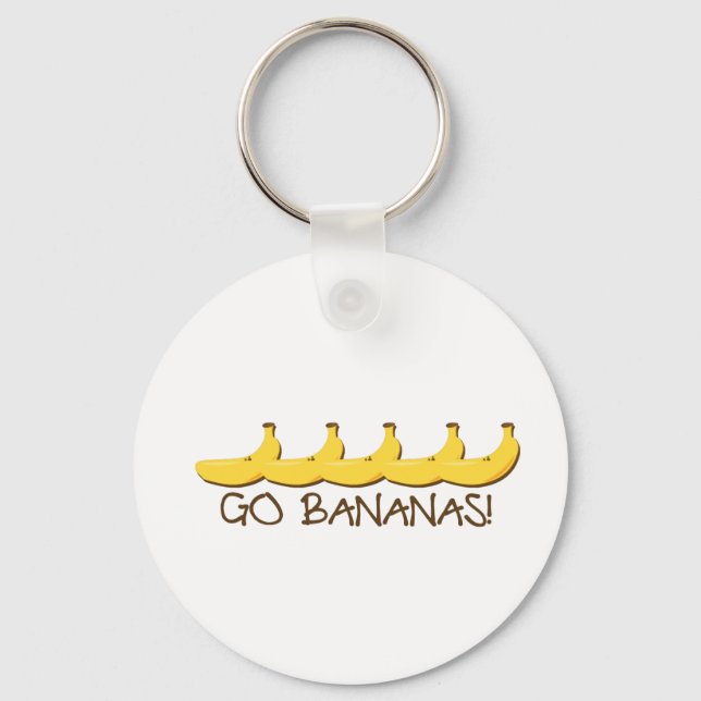 Geh Bananen! Schlüsselanhänger (Vorderseite)