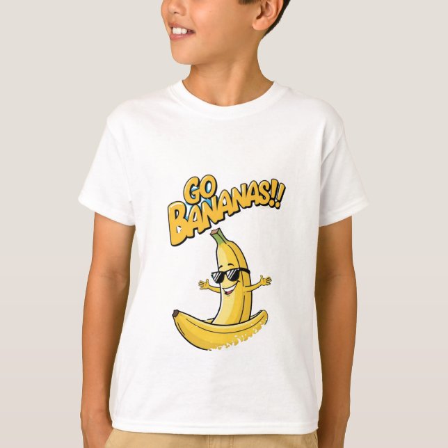 Geh Bananen! Surfen Banana Kids' T - Shirt (Vorderseite)