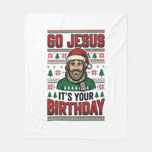 Geh Jesus Weihnachten Geburtstag Vintage-Shirt Fleecedecke