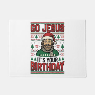 Geh Jesus Weihnachten Geburtstag Vintage-Shirt Fußmatte