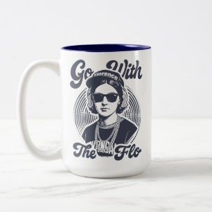 Geh mit dem Flo Florence Nightingale Hip Hop Retro Zweifarbige Tasse