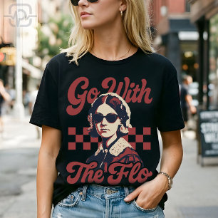 Geh mit dem Flo Retro Florence Nightingale Kranken T-Shirt