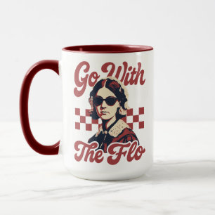 Geh mit der Flo Retro Florence Nightingale Kranken Tasse