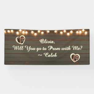 Geh mit mir zum Abschlussball Romantischer Absch Banner