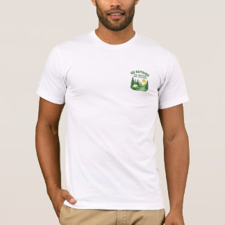 Geh nach draußen Retro-Camping-Natur-Kunstprint T-Shirt