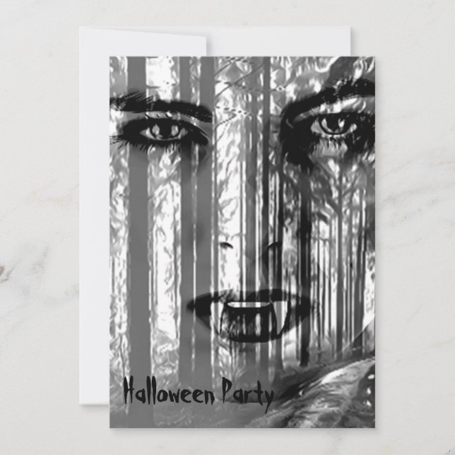 Geh nicht in den Wald Einladung (Vorderseite)