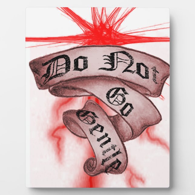 Geh nicht sanft fotoplatte (Vorderseite)