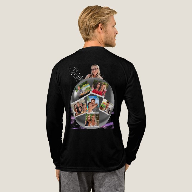 Geh nicht. Tri-Blend shirt (Voller Rücken)