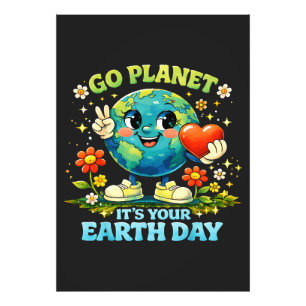  Geh Planet Erde Tag grün Fotodruck