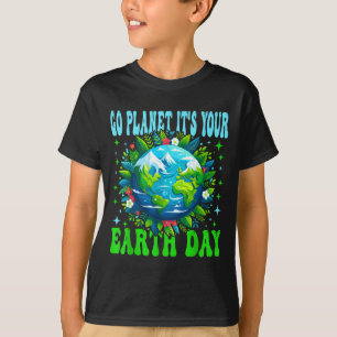 Geh Planet Erde Tag süße Erde Naturliebhaber T-Shirt