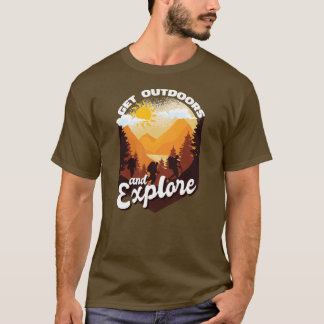 Geh raus und erkunde Wanderungen Natur Vintage T-Shirt