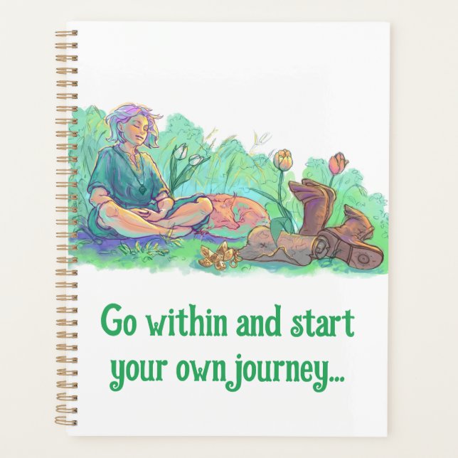 Geh rein und finde deine Leidenschaft Planer (Vorderseite)