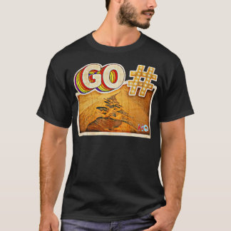 Geh Sand Hipster Golf schlagen T-Shirt
