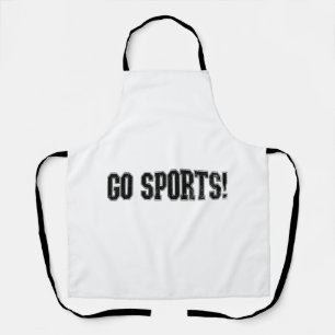 Geh Sport! Funny Vintag Sports Fan Go Sport Schürze