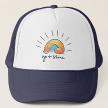 Geh und strahle Sonnenschein Grafik Trucker Hut