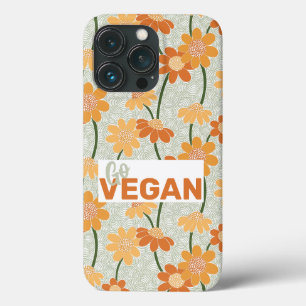 Geh vegan! Hübscher Retro-Mutation der Blume der 1 Case-Mate iPhone Hülle