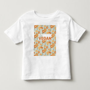 Geh Vegan! Hübscher Retro-Mutation der Blume der 1 Kleinkind T-shirt