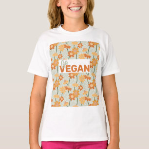 Geh Vegan! Hübscher Retro-Mutation der Blume der 1 T-Shirt