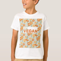 Geh Vegan! Hübscher Retro-Mutation der Blume der 1
