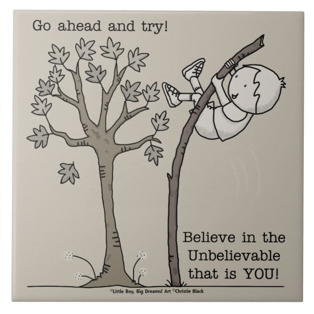 Geh vorbei und versuche es fliese (Vorderseite)