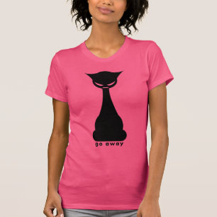 Geh weg Gemeine Katze T-Shirt