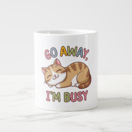 Geh weg, ich bin beschäftigt Jumbo-Tasse