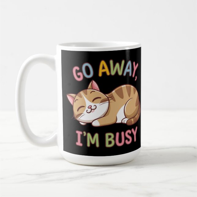 Geh weg, ich bin beschäftigt kaffeetasse (Links)