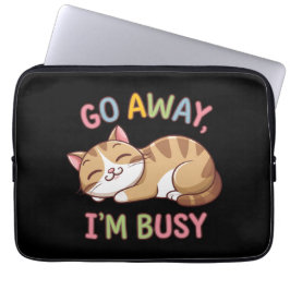 Geh weg, ich bin beschäftigt laptopschutzhülle