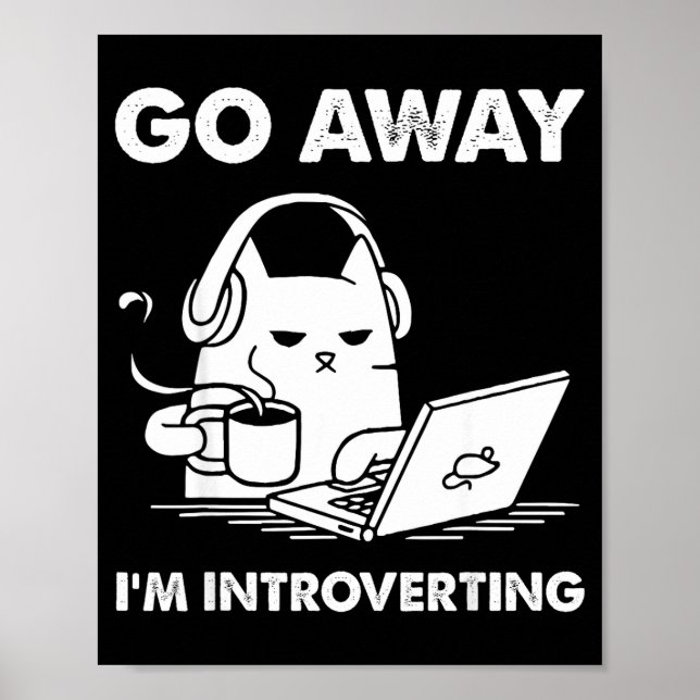 Geh weg, ich bin introvertiert  poster (Vorne)