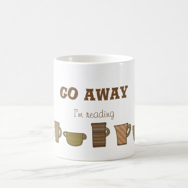 Geh weg, ich lese Bücher Coffee Tee Tasse (Mittel)