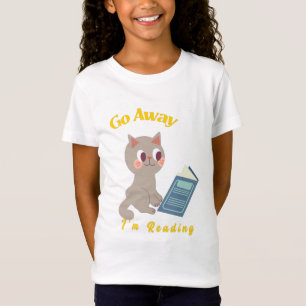 Geh weg, ich lese lustige Katzen-Reading T-Shirt