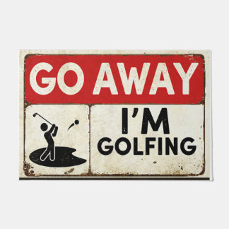 Geh weg, ich mache Golf Fußmatte