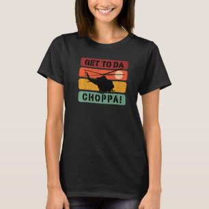 Geh zum Hubschrauber Retro 3 T-Shirt