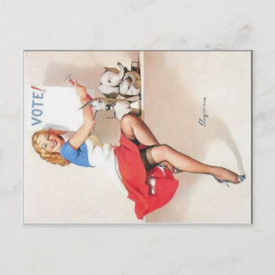 Geh zur Abstimmung! Postkarte