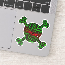 gehackt aufkleber