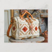 Gehäkelte Handtasche aus feinen Granny Squares