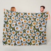 Gehäkelte weiße Gänseblümchen Frühlingswildblumen
