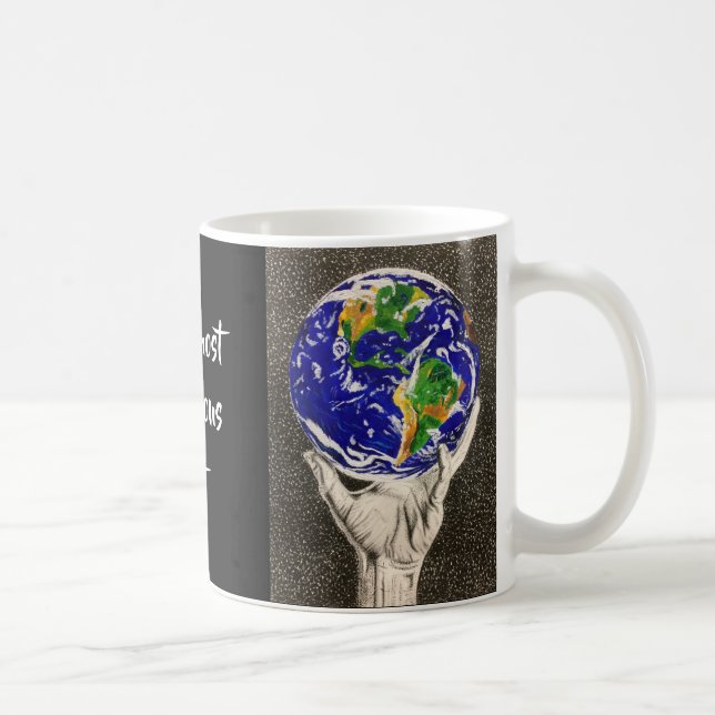 Gehaltene Erde Tasse "unseres wertvollsten (Rechts)