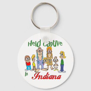 Gehaltener Gefangener in Indiana Schlüsselanhänger