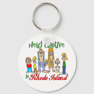 Gehaltener Gefangener in Rhode Island Schlüsselanhänger