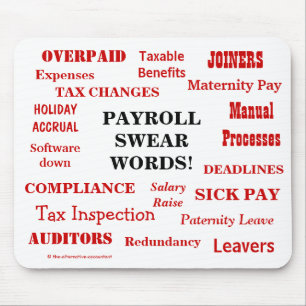 Gehaltsliste Swear Words Annoying Funny Payroll Ge Mousepad