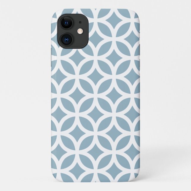 Gehäuse Blue Geometric Muster iPhone, Plus und Pro Case-Mate iPhone Hülle (Rückseite)