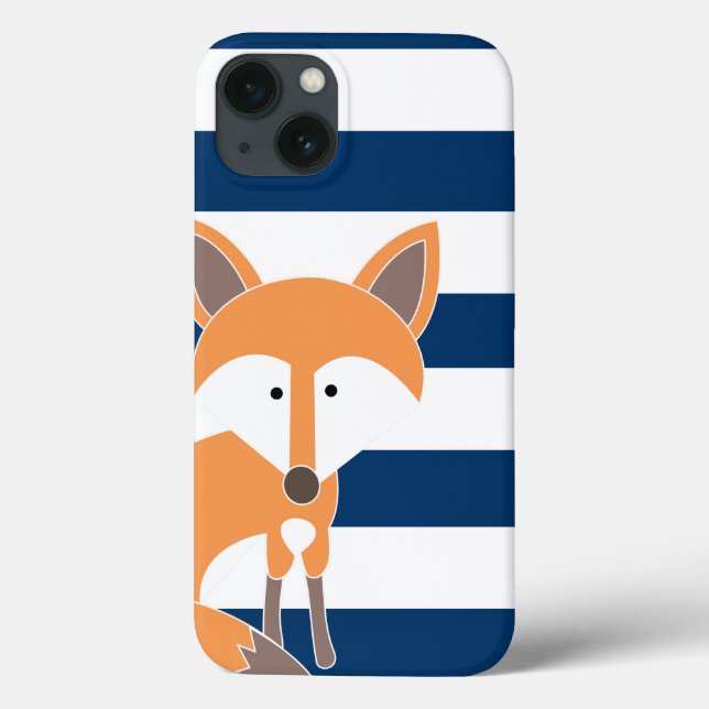 Gehäuse für Fox- und Navy Stripes Case-Mate iPhone Hülle (Rückseite)