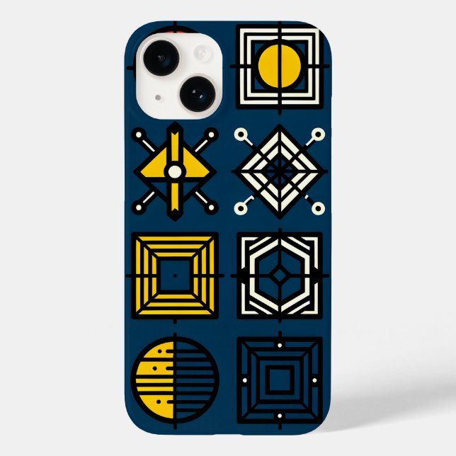 Gehäuse für geometrisches Symbol Case-Mate iPhone Hülle (Rückseite)