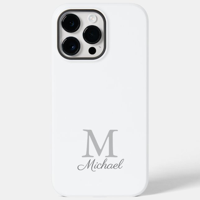 Gehäuse für iPhone-Gehäuse mit Monogramm-Lichtnebe Case-Mate iPhone Hülle (Rückseite)
