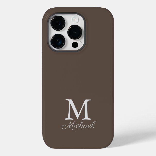 Gehäuse für iPhone-Gehäuse mit Monogramm-Lichtnebe Case-Mate iPhone Hülle (Rückseite)