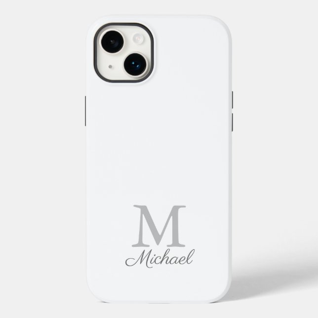 Gehäuse für iPhone-Gehäuse mit Monogramm-Lichtnebe Case-Mate iPhone Hülle (Rückseite)